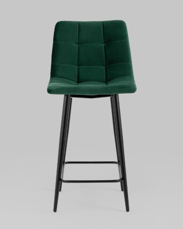 Стул полубарный Джанго велюр зеленый 2 шт.
