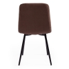 Стул CHILLY MAX велюр и металл, 45х59х88 см, коричневый 09, черный