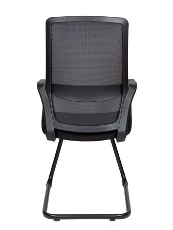 Кресло офисное Pino CF черный, ткань и пластик, мягкое сиденье, с подлокотниками