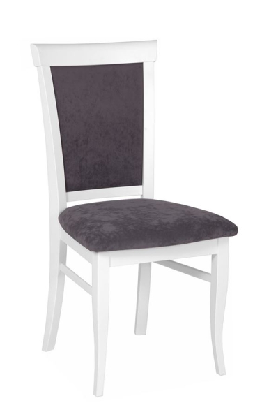 Стул мягкий Лотос белый, ткань Опера графит