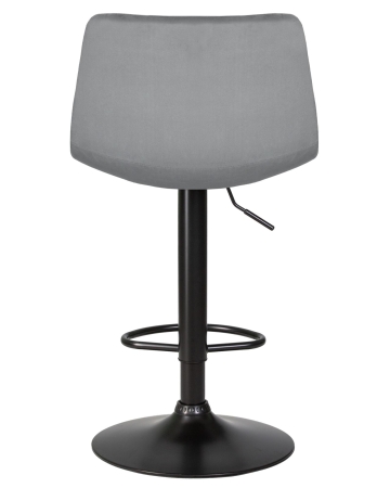 Набор 2 шт Стул барный TAILOR BLACK, серый велюр (MJ9-75)
