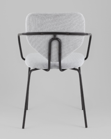 Стул обеденный Masey с подлокотниками серый