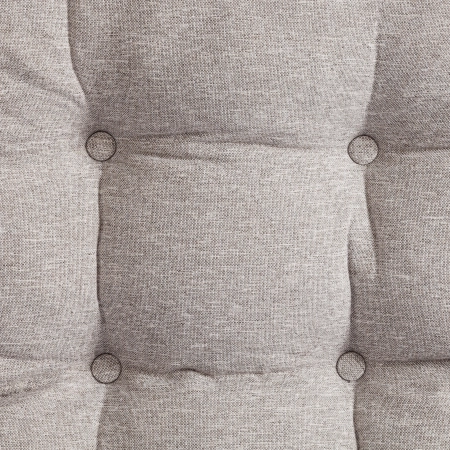 Кресло Charli серый и бежевый, ткань и металл, мягкое сиденье, с подлокотниками