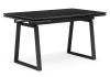 Керамический стол Джек 140(200)х80 черный мрамор, черный