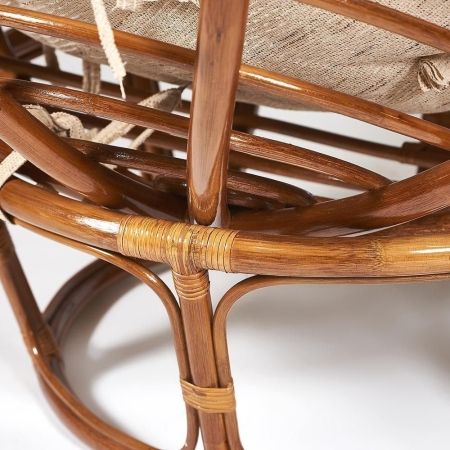 Кресло-качалка "PAPASAN" w 23 и 01 B с подушкой, орех