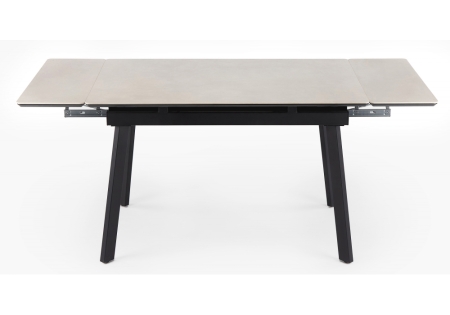 Керамический стол Норман 140(200)х80 carmen light grey, черный