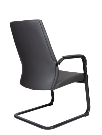 Кресло офисное Arco CF темно-серый, экокожа и пластик и металл, мягкое сиденье, с подлокотниками