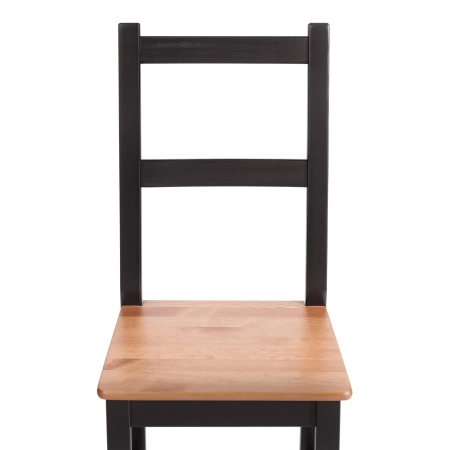 Стул Соната коричневый, темное дерево, твердое сиденье, без подлокотников
