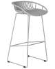 Стул барный FRANK светло-серый