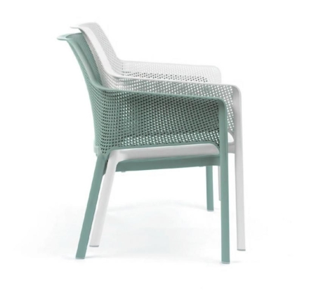 Диван пластиковый Net Bench бирюзовый