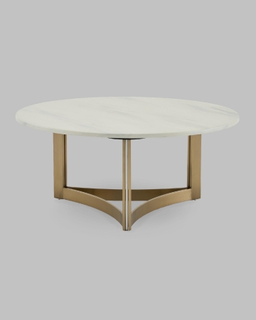 Журнальный столик Кассия 90*90 см светлая керамика