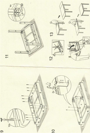 Стол "Вирго-1" сонома, темный орех