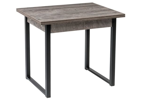 Стол деревянный Форли дуб рошелье, черный матовый