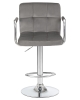 Стул барный KRUGER ARM серый велюр MJ9-75