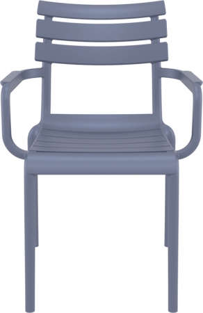 Кресло пластиковое Siesta Contract Paris темно-серый