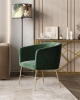 Кресло Шале велюр зеленый