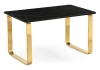 Керамический стол Селена 4 140х80 черный мрамор, золото