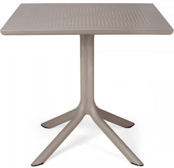 Стол пластиковый обеденный Clip 80 бежевый