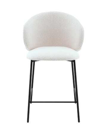 Стул полубарный Блейз букле белый