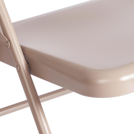 Стул складной FOLDER металлический, бежевый