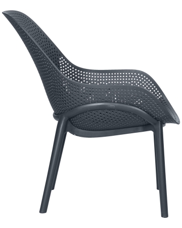 Набор 4 шт Кресло LONZO, антрацит (GR-12) с УФ-защитой