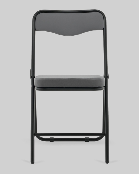 Стул складной Джонни велюр велютто темно-серый, каркас черный матовый