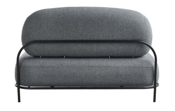 Диван SOFA 06-02 (2-х местный) серый HE512-11