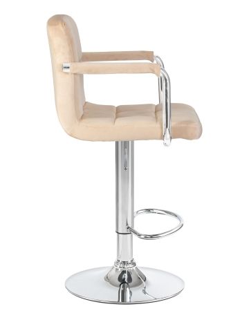 Стул барный KRUGER ARM бежевый велюр MJ9-10