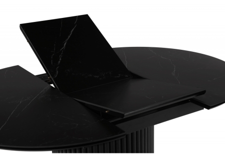 Керамический стол Стивен 100(140) shakespeare black, черный