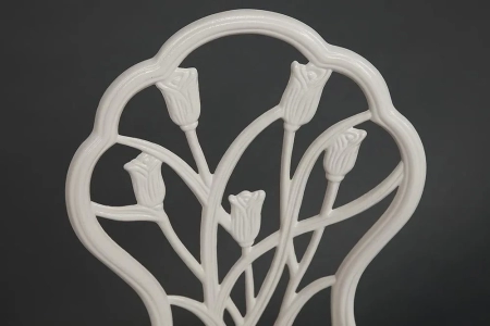 Комплект Secret De Maison Waltz of flowers белый, металл, твердое сиденье, без подлокотников