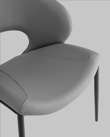 Стул Вивьен экокожа серый