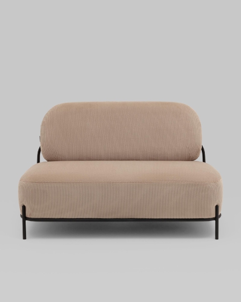 Диван Стоун велюр рельефный бежевый