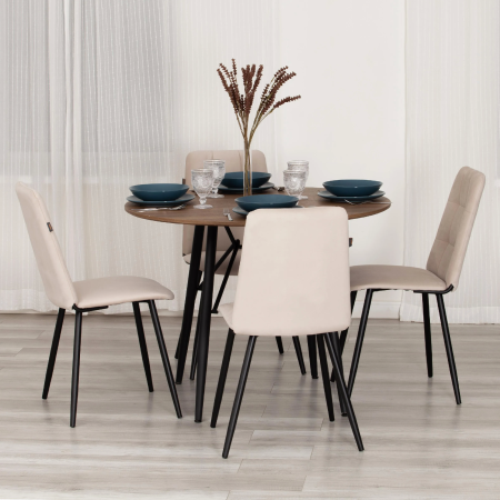 Стул обеденный Asti светло-бежевая ткань