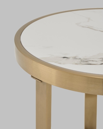 Журнальный столик Адриана 50*50 см светлая керамика