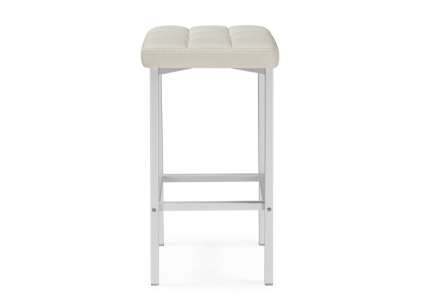 Барный стул Лофт экокожа линкольн белый матовый
