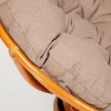Кресло-качалка "PAPASAN" w 23 и 01 B с подушкой, коньяк, экошерсть коричневый, 1811-5