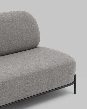 Диван Стоун рогожка серый