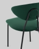 Стул обеденный Квинси велюр зеленый