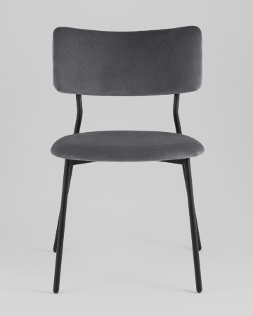 Стул Амелия велюр темно-серый