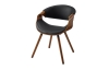 Стул JY1829 черный, орех