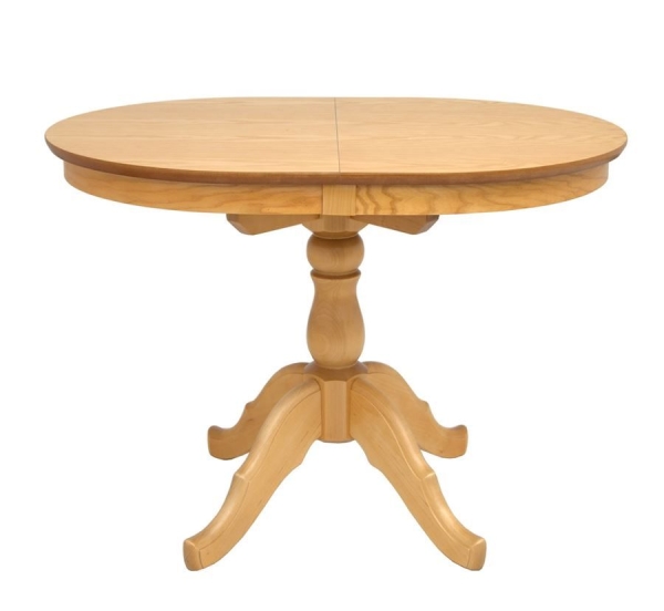 Раздвижной стол Овальный 110 светлый тон