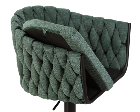 Набор 2 шт Стул барный LEON, зеленая ткань (LAR 275-23)