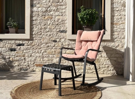 Табурет пластиковый Poggio антрацит