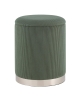 Пуф Эмили с ящиком серебро вельвет зеленый