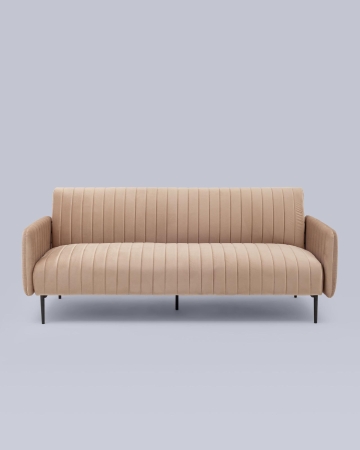 Диван прямой Дрезден велюр бежевый