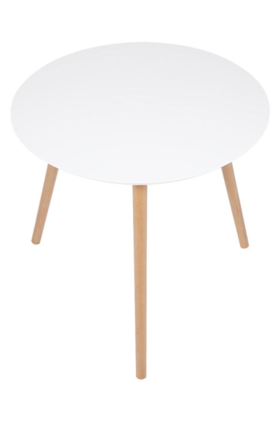 Стол журнальный "Омега 1" белый, Натуральный, без шпона