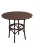 Стол деревянный круглый Грац темный тон