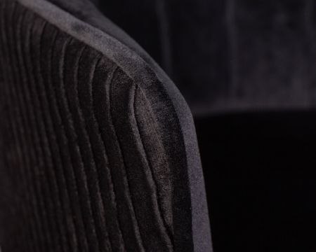 Стул барный DARCY черный велюр 1922-21