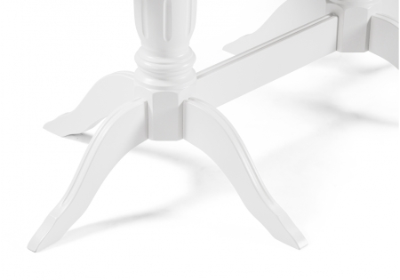 Стол деревянный Эритрин овальный белый