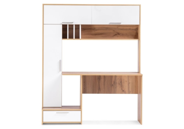 Стол Лайт 03.243 дуб золотой (крафт), белый премиум